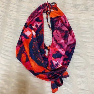 Multicolor Halter Crop Top